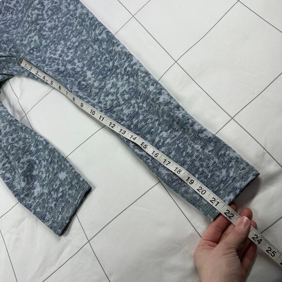 Athleta Leggings Womens Small Petite Blue Elation Textured 7/8 Meadow Snowfall - Picture 10 of 11